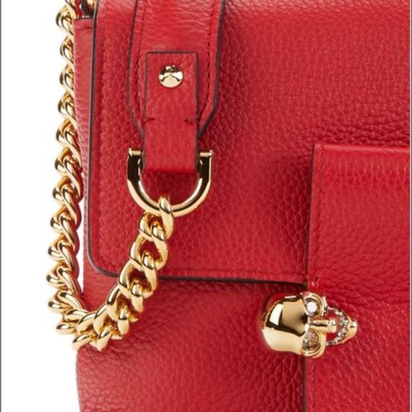 Alexander McQueen crossbody red skull bag - Picture 5 of 7